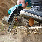 Акумуляторна пила + 2 акумулятори 48В в кейсі / Пила для саду / Ланцюгова міні пила, фото 6