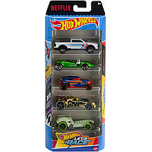 Hot Wheels Let's Race HXM17 Набір машинок Хот Вілс 5 шт