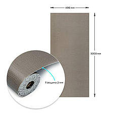 Самоклейна вінілова плитка в рулоні 600х3000х2мм Світло-коричневий льон Мат SW-00002044, фото 3