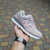 Жіночі кросівки New Balance 574 (Пудра з рожевим) Взуття Нью Беланс 574 замша сітка демісезон, фото 11