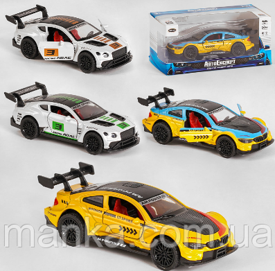 Машинка БМВ BMW MG - 60408 "Авто Експерт", 2 види, по 2 кольори, 1:36, світло, звук, інерція, в коробці, фото 1