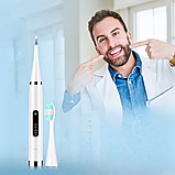Електрична зубна щітка для відбілювання зубів Electric Teeth Cleaner Ультразвуковий скалер видалення каміння, фото 7