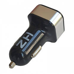 Авто USB-заряджання адаптер HC-1 9001 від прикурювача 12v зарядне Чорний із сірим