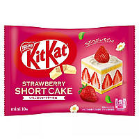 Шоколадний батончик KitKat Полуничне Пісочне Печиво 140 г.