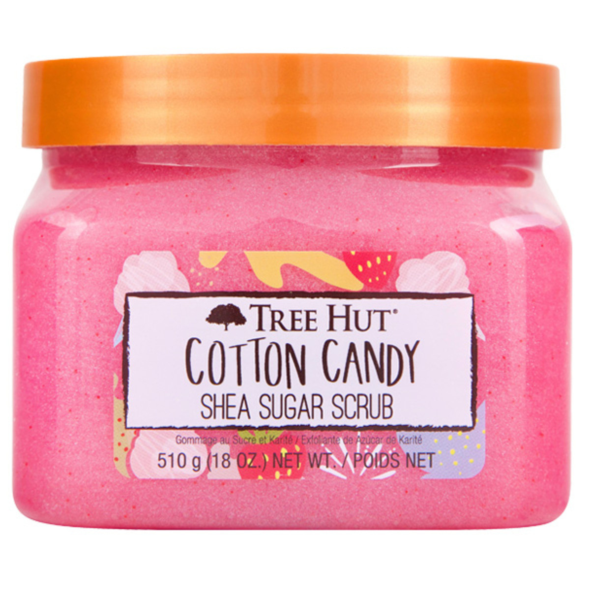 Скраб для тіла цукровий Tree Hut з олією ши та цукровою ватою Cotton Candy Sugar для всіх типів шкіри