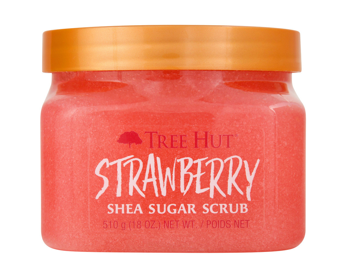 Скраб для тіла цукровий Tree Hut з олією ши та полуницею Strawberry Sugar для всіх типів шкіри, фото 1