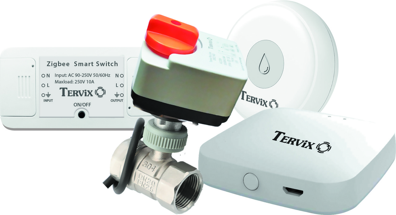 Система захисту від потопу на 2 труби 1/2" Premium Tervix ZigBee Water Stop