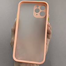 Чохол для Apple iPhone 11 Pro чохол із захистом для камери матовий на айфон 11 про персиковий tcb, фото 2