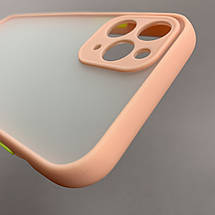 Чохол для Apple iPhone 11 Pro чохол із захистом для камери матовий на айфон 11 про персиковий tcb, фото 5