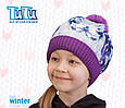 Шапка зимняя 3D для девочек TuTu 3-003126, фото 2
