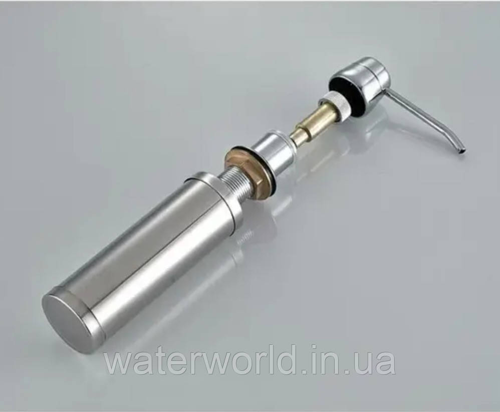 Врізний дозатор диспенсер для миючого засобу Frap F405 колір хром