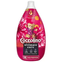 Парфумований кондиціонер-ополіскувач Coccolino Ultimate Care (Fuchsia Passion) 870 мл (58 прань)