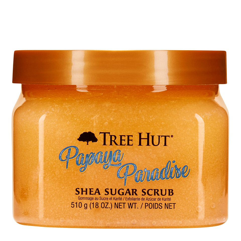 Скраб для тіла цукровий Tree Hut з папайя Papaya Paradise Sugar для всіх типів шкіри, фото 1
