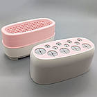 Електрична сушарка пензлів для макіяжу на 12 отворів LY-610 / Сушка для пензлів з контролем температури, фото 5