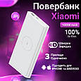 Повербанк 10 000 mah з бездротовою зарядкою • power bank • пауербанк зовнішній акумулятор Lugi, фото 8