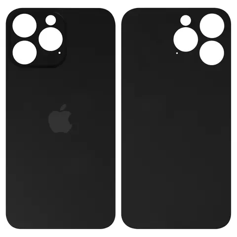 Задня панель корпусу для iPhone 14 Pro Max, чорна, потрібно зняти скло камери, small hole, фото 1