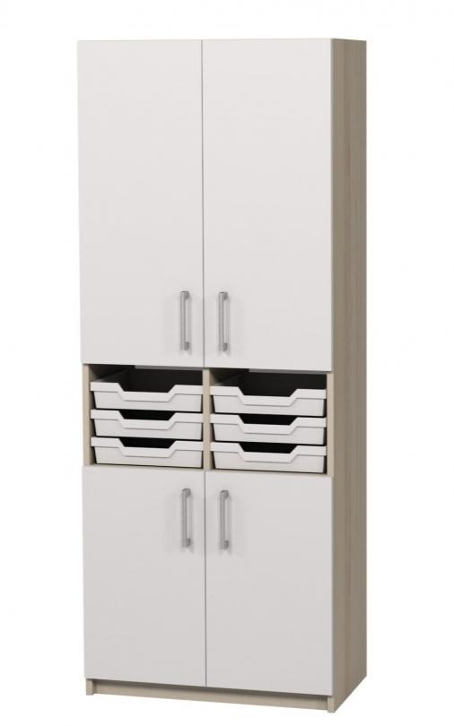 Шафа закрита з лотками