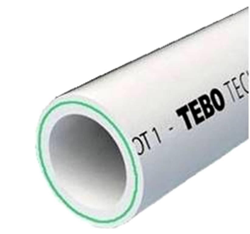 Tebo труба ppr армована скловолокном Fiber D20