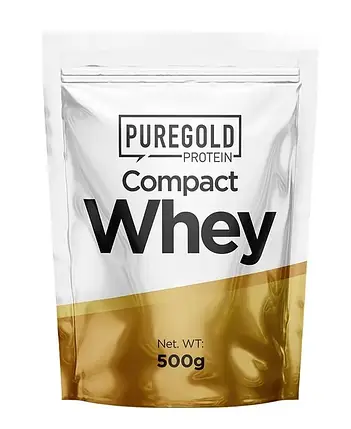 Сироватковий протеїн Pure Gold Compact Whey Protein Gold 500 г (ваніль), фото 1