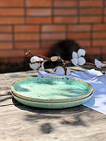 Тарілка Кругла з бортиком 25 см Rame Коричневий Лофт