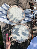 Тарілка плоска Скеля 27 см Latte