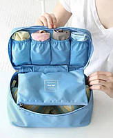 Портативна сумка для зберігання нижньої білизни Блакитна