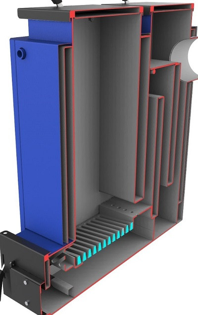 Схема шахтного котла Ідмар Схема шахтного котла Ідмар