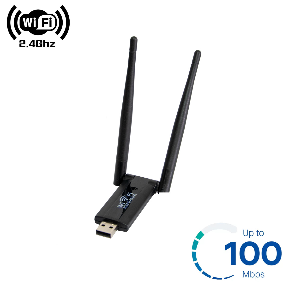 Підсилювач WiFi USB Repeater 2.4G ретранслятор Wi-Fi репітер бездротового сигналу в будинку | посилювач wifi