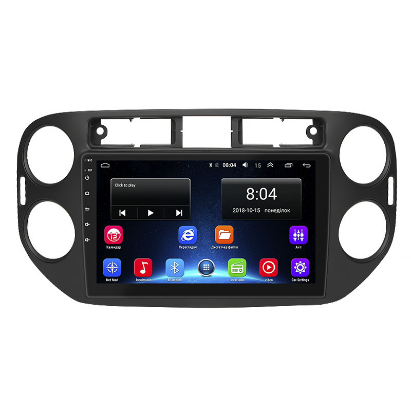 Штатна магнітола Lesko для Volkswagen Tiguan I Рестайлінг 2011-2017 екран 9" 2/32Gb Wi-Fi GPS Base 12 шт.