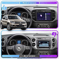 Магнітола Lesko для Volkswagen Tiguan I Рестайлінг 2011-2017 IPS 9" 4/64Gb CarPlay 4G Wi-Fi GPS Prime 13шт, фото 3