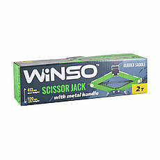 Домкрат ромбовий Winso 2т 120-413мм 122100, фото 5