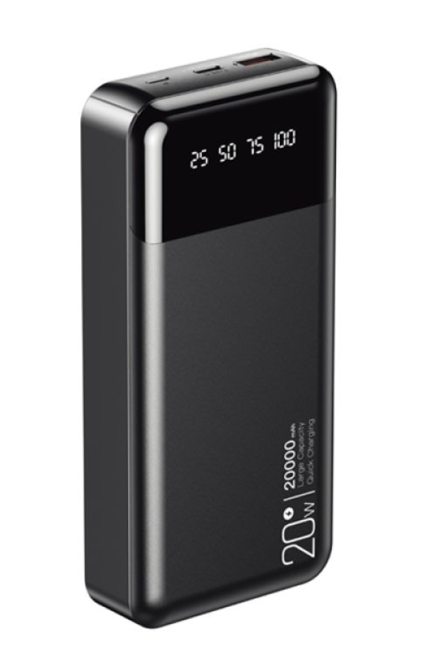 Power Bank XO PR192 PD20W/QC18W digital light display 20000 mAh (Білий) Повербанк