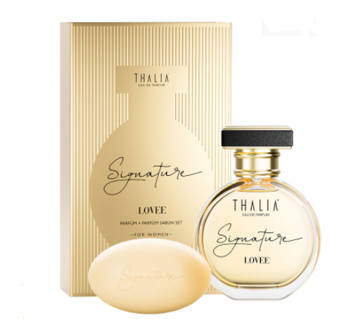 Жіночий парфумерний набір EDP+мило Lovee THALIA Signature, 50 мл+100 г (Giorgio Armani - SI), фото 1