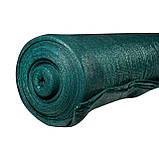 Сітка затіняюча для паркану АгроКремень захисна 90% з УФ стабілізатором 3х50 м Зелений, фото 6