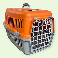 Переноска Animall для котів та собак сіро-жовтогаряча CNR-102, фото 2