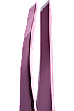ZOLA Пінцет скошений професійний для брів LIGHT PINK, фото 3