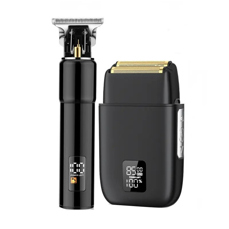 Професійний комбо-набір (тример + шейвер) Hots Professional Hair Combo Black (HP-972-BK)