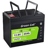 Акумулятор Green Cell LiFePO4 12V 12.8V 60Ah , Гарантія