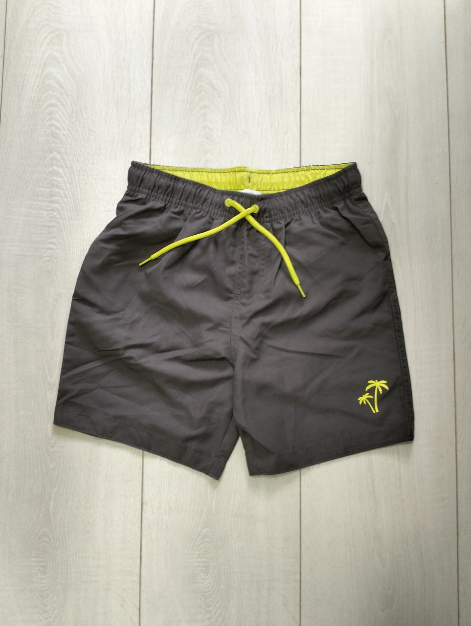 Шорти пляжні з сіткою сірі Primark 134см, фото 1