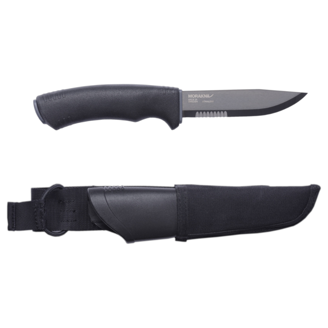 Ніж туристичний Morakniv Bushcraft Black SRT нержавіюча сталь (12491)