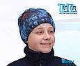 Зимняя шапка для мальчика с принтом TuTu  3-003112 (52-56), фото 2