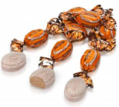 Карамельні цукерки з арахісовою начинкою Хрустяшка 250 грамів  | ХБФ