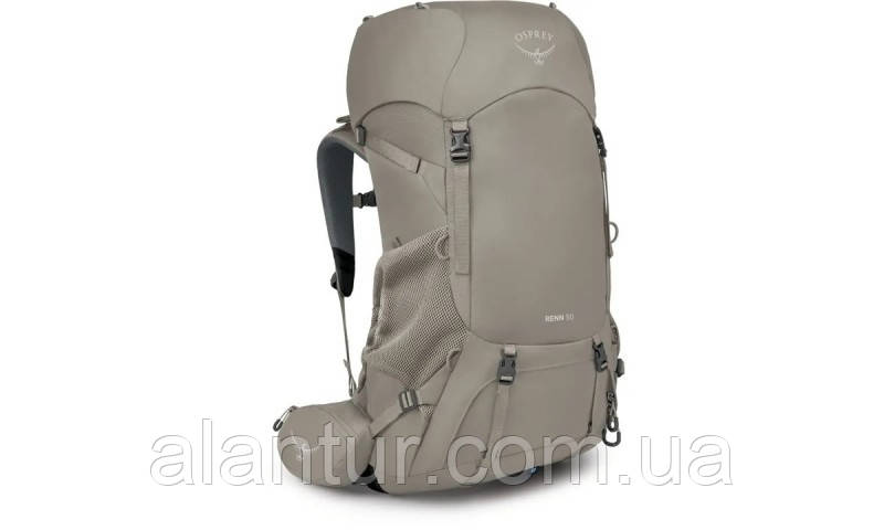 Жіночий рюкзак Osprey Renn 50 л, сірий, з вентиляцією та кишенею на замку., фото 1