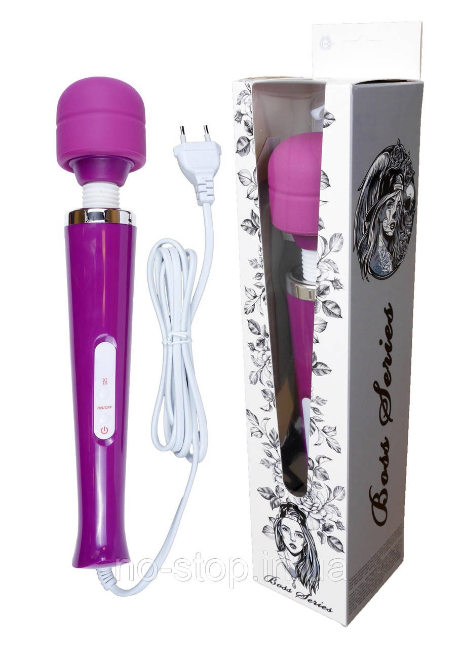 Вібромасажер  Massager Wand Cable 110-240V Purple 10 Function, фото 1