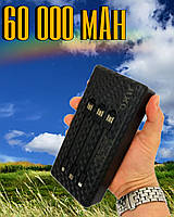 Повер банк Power Bank 60000 mAh Сонячна панель SOLAR POWER