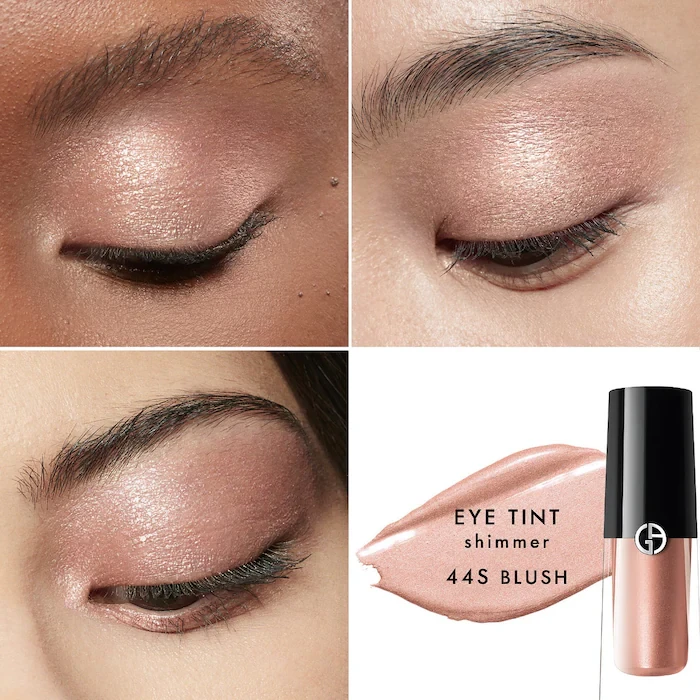 Рідкі тіні для повік Armani Beauty Eye Tint відтінок 44 Blush (Rose Gold) металік рожеве золото, 3 мл, фото 1