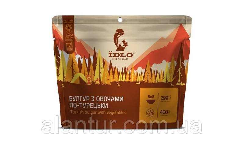 Бulgur з овочами по-турецьки Їдло, 90 г - сублімована їжа для швидкого приготування 400 г, фото 1