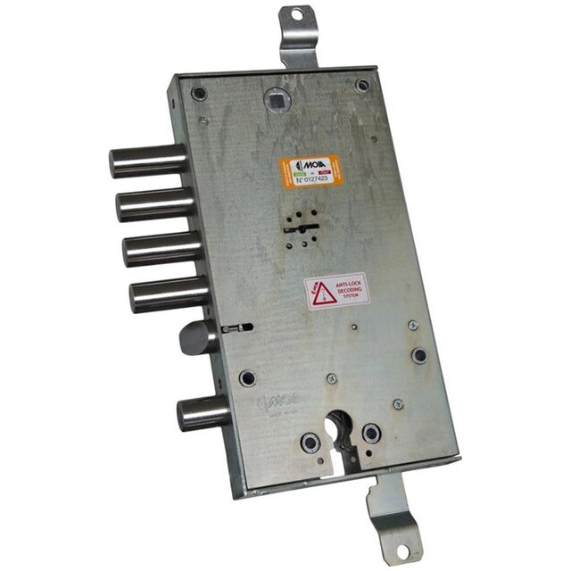 Замок врізний MOIA 6154/280D/S1 3 ключі з відповідною планкою DMTS0401 (Італія)