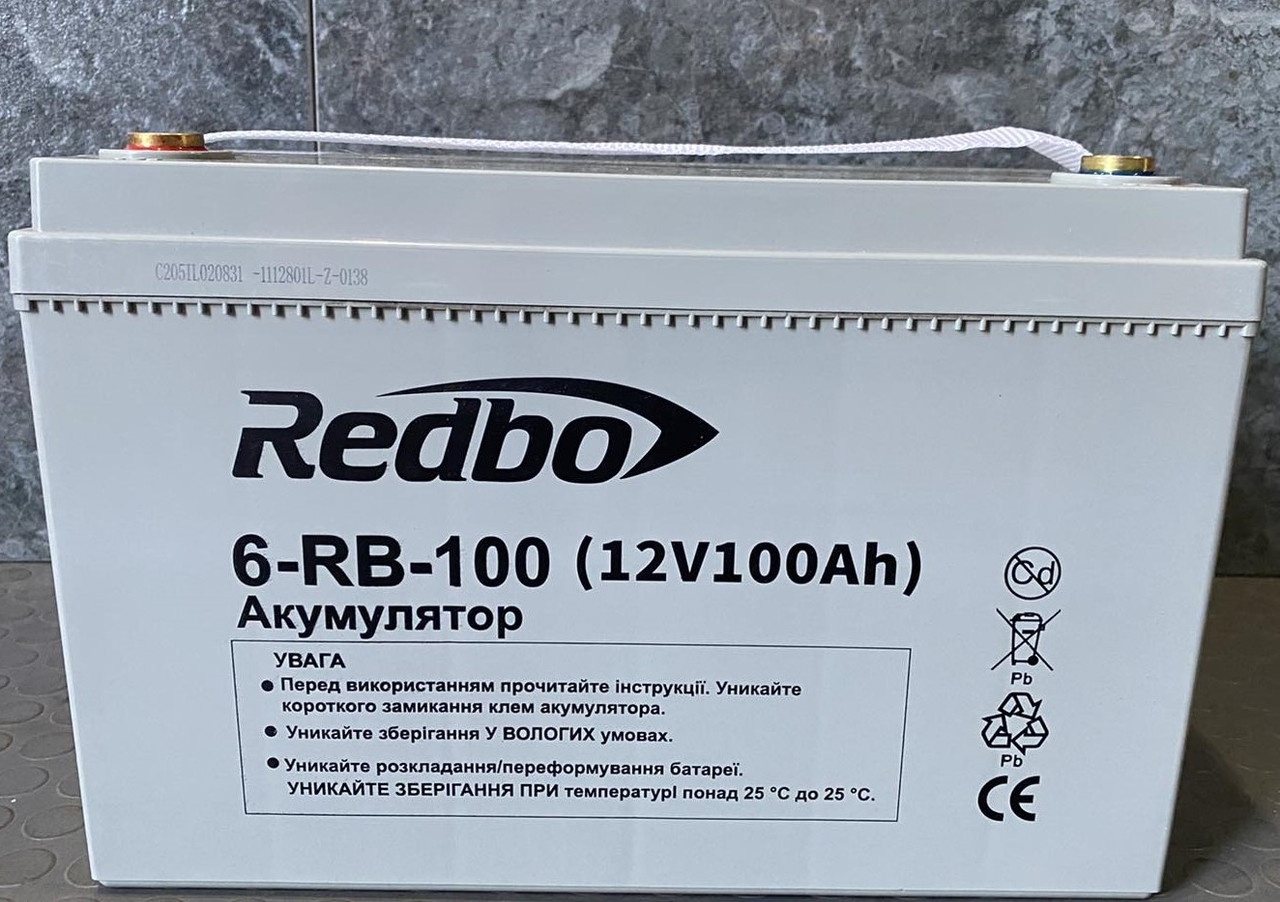 Аккумулятор AGM 12V 100Ah Redbo 6-RB-100 (ID#2238065527), ціна: 5780 ...