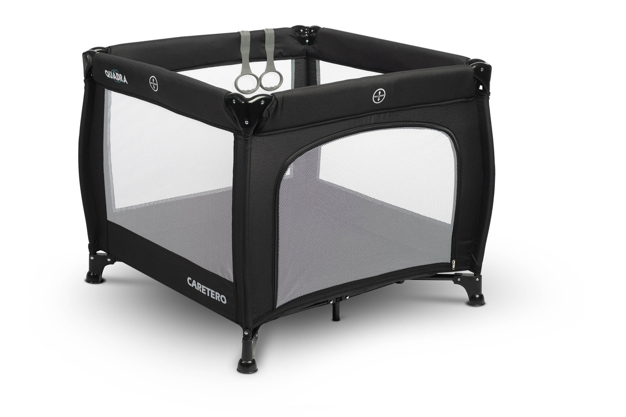 Дитячий манеж Caretero Quadra Black